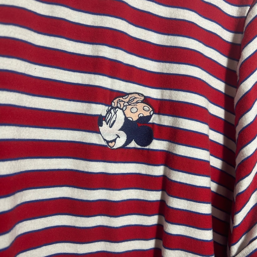 Old Navy Red & White Striped Minnie Mouse Crop Tee – Size 4X - Picture 10 of 10